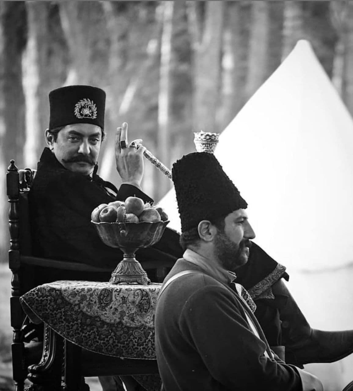 جدیدترین عکس از بهرام رادان در نقش ناصرالدین‌شاه
