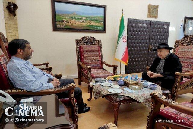 دیدار ضرغامی با بهمن فرمانآرا