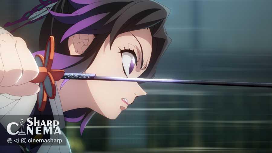 پوستر جدید انیمه Demon Slayer: Infinity Castle با نبرد شینوبو و دوما