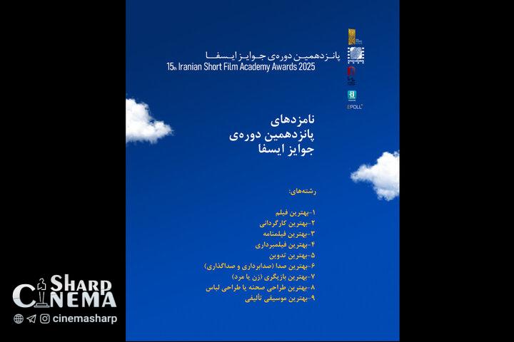 اعلام فهرست نامزدهای جوایز ایسفا
