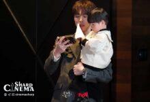 بازی صمیمانه بائه این هیوک با کودک در پشت صحنه Our Universe