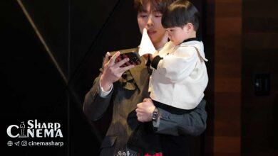 بازی صمیمانه بائه این هیوک با کودک در پشت صحنه Our Universe