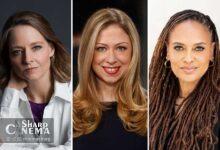 جودی فاستر در همایش تاریخ زنان واشنگتن سخنرانی می‌کند