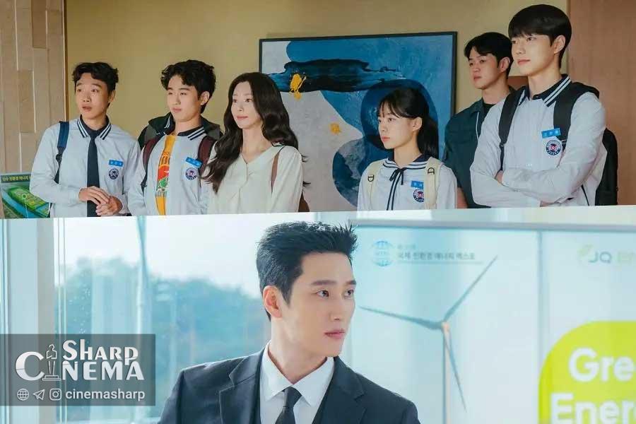 بازدید لی جو بین از شرکت آن بو هیون در سریال تب بهاری